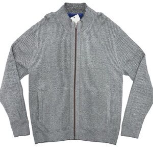 Robert Graham  XL Taranto Gray Full Zip Classic Fit Wool Blend Jacket NWT‎